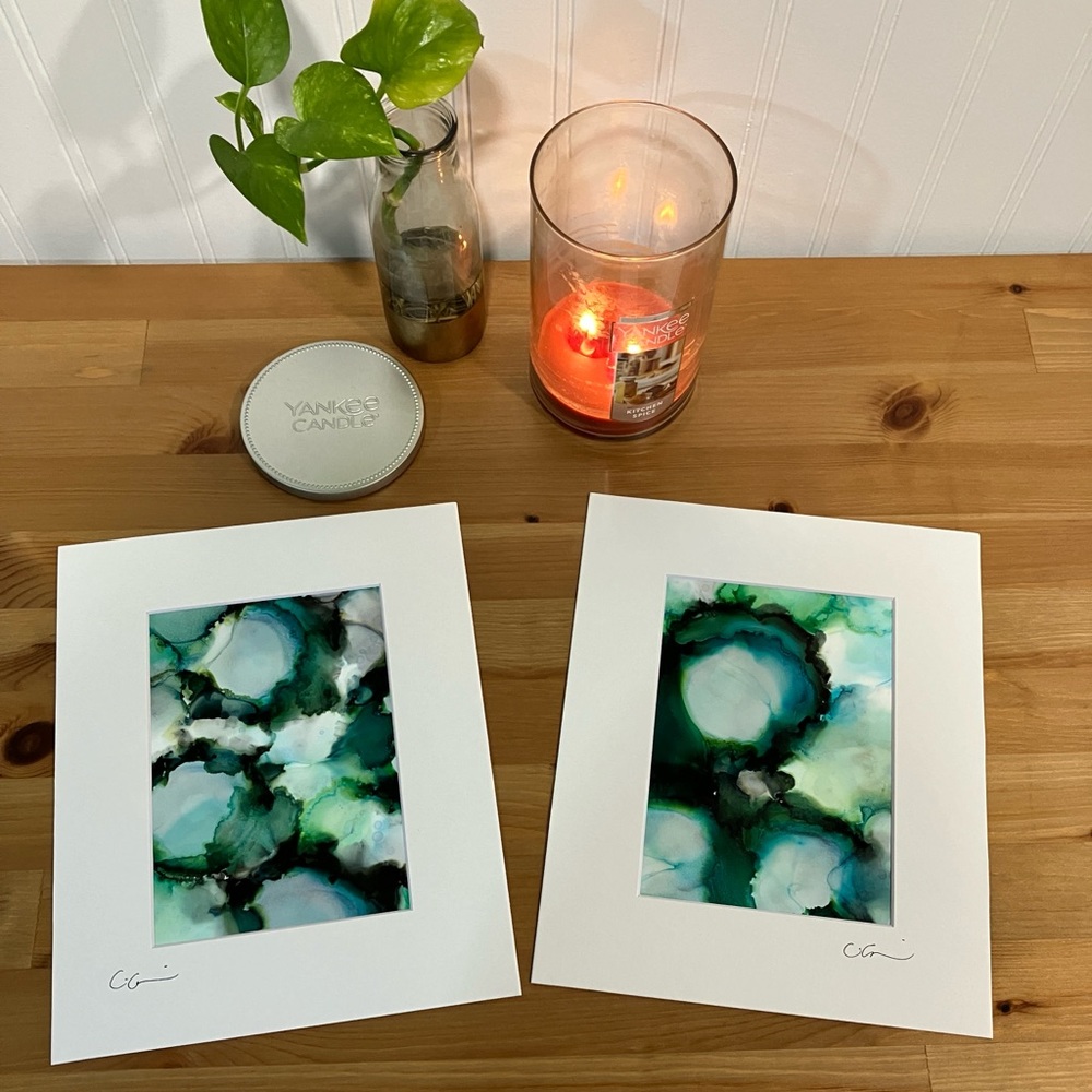 New Original Signed Artwork Alcohol Ink on Paper